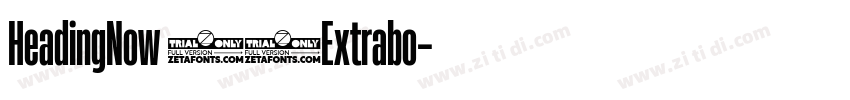 HeadingNow 87Extrabo字体转换